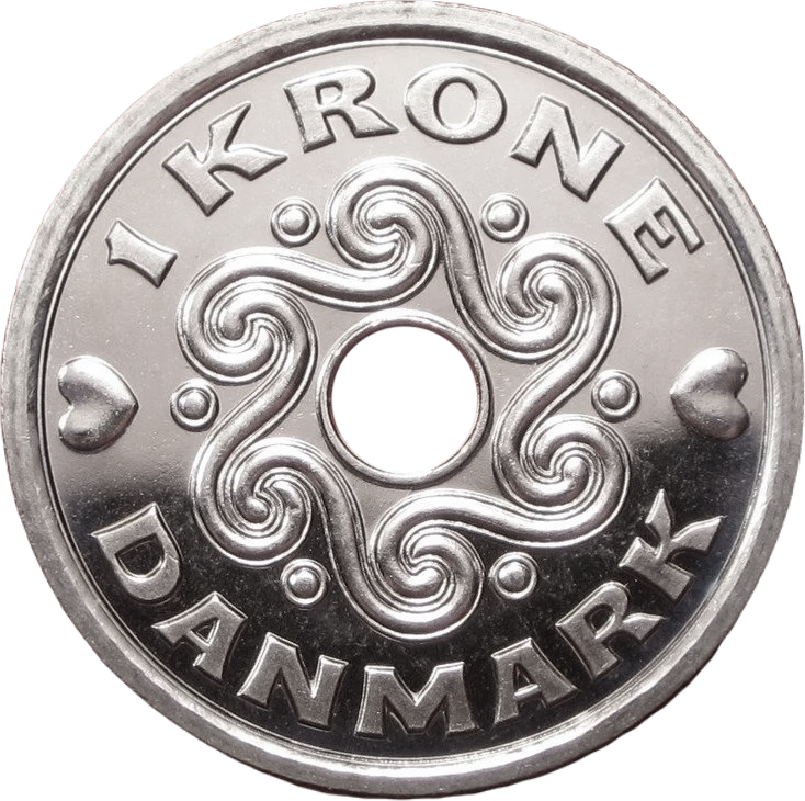 Купить монету 1 крона 2017 Дания в интернет-магазине