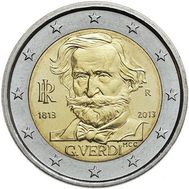  2 евро 2013 «200 лет со дня рождения Джузеппе Верди» Италия, фото 1 