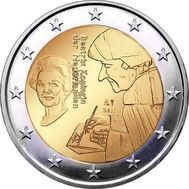  2 евро 2011 «500 лет издания книги «Похвала глупости» Эразма Роттердамского» Нидерланды, фото 1 