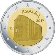  2 евро 2017 «Церковь Санта-Мария дель Наранко» Испания, фото 1 