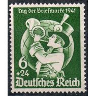  1941. Германия. Рейх. 762. День почтовой марки. Почтовый рожок, фото 1 
