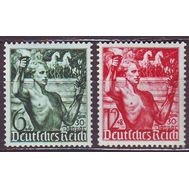  1938. Германия. Рейх. 660-661. Годовщина прихода к власти Гитлера. 2 марки, фото 1 