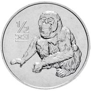  1/2 чона 2002 «Мир животных — Орангутан» Северная Корея, фото 1 