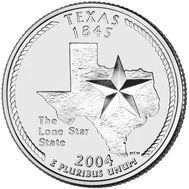  25 центов 2004 «Техас» (штаты США), фото 1 