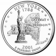  25 центов 2001 «Нью-Йорк» (штаты США), фото 1 