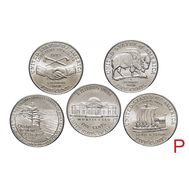 Набор 5 монет «200 лет экспедиции Льюиса и Кларка» 2004-2005 США P, фото 1 