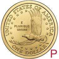  1 доллар 2003 «Парящий орёл» США P (Сакагавея), фото 1 
