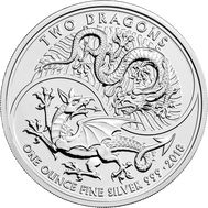  2 фунта 2018 &laquo;Два дракона&raquo; Великобритания BUNC, фото 1 