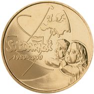  2 злотых 2000 «20-летие Солидарности» Польша, фото 1 