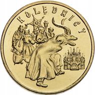  2 злотых 2001 «Коляды» Польша, фото 1 