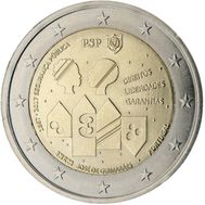  2 евро 2017 «150 лет Полиции общественной безопасности» Португалия, фото 1 