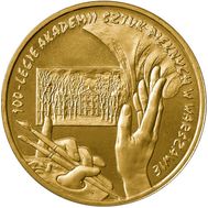  2 злотых 2004 «100 лет Академии художеств» Польша, фото 1 
