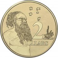  2 доллара 2016 «Абориген. 50-летие десятичного обращения» Австралия, фото 1 