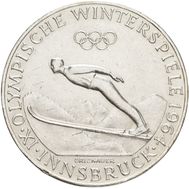  50 шиллингов 1964 «Олимпийские игры 1964 в Инсбруке» Австрия XF-AU, фото 1 