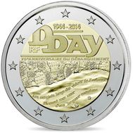  2 евро 2014 «Высадка в Нормандии» Франция, фото 1 