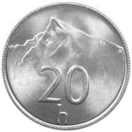  20 геллеров 1993 Словакия, фото 1 