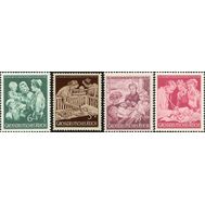  1944. Германия. Рейх. 10-лет Организации по оказанию помощи семьям «Мать и дитя». 4 марки, фото 1 