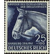  1941. Германия. Рейх. 779. Голубая лента. Скачки, фото 1 