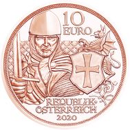  10 евро 2020 «С кольчугой и мечом. Мужество» Австрия, фото 1 
