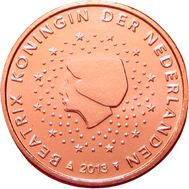  1 евроцент 2013 Нидерланды, фото 1 