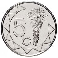  5 центов 2015 «Пальма» Намибия, фото 1 