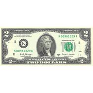  2 доллара 2017 США Пресс, фото 1 