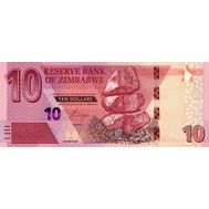  10 долларов 2020 Зимбабве Пресс, фото 1 