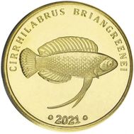  5 ринггит 2021 «Рыба Циррилабрус» Лабуан (Малайзия), фото 1 