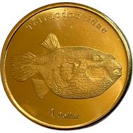  1 доллар 2021 «Рыба Иглобрюх» Остров Муреа, фото 1 