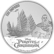  2 доллара 2021 &laquo;Императрица. Сяо Фэнь. Пираты Карибского моря&raquo; Ниуэ (1 унция) BUNC, фото 1 
