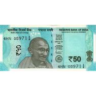  50 рупий 2022 «Махатма Ганди» Индия Пресс, фото 1 