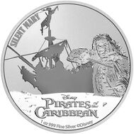  2 доллара 2022 «Молчаливая Мэри. Армандо Салазар. Пираты Карибского моря» Ниуэ (серебро 1 унция), фото 1 