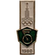  Знак нагрудный «Велоспорт. Олимпиада-80 в Москве» СССР, фото 1 