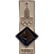  Знак нагрудный «Конный спорт. Олимпиада-80 в Москве» СССР, фото 1 