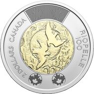  2 доллара 2023 «100 лет со дня рождения Жана Поля Риопеля» Канада, фото 1 
