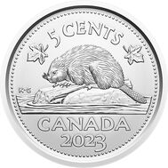  5 центов 2023 Канада, фото 1 