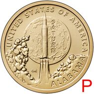  1 доллар 2024 «Ракета Сатурн V» США P (Сакагавея), фото 1 