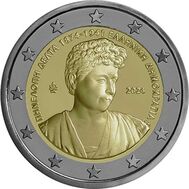  2 евро 2024 «150 лет со дня рождения Пенелопы Дельты» Греция, фото 1 
