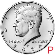  50 центов 2024 «Джон Кеннеди» США P, фото 1 