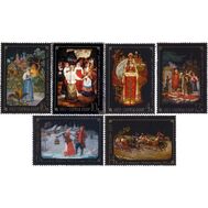  1977. СССР. 4631-4636. Народные художественные промыслы Федоскино. 6 марок, фото 1 