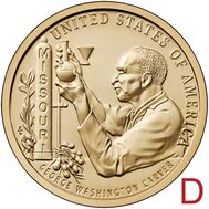 1 доллар 2024 «Джордж Вашингтон Карвер. Миссури» D (Американские инновации), фото 1 
