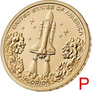  1 доллар 2025 «Спейс шаттл» США P (Американские инновации), фото 1 