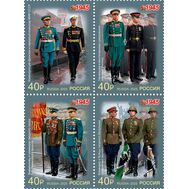  2025. 3436-3439. К 80-летию Победы в Великой Отечественной войне. Военная форма участников парада Победы. 4 марки, фото 1 
