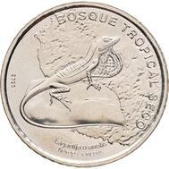  50 колон 2023 (2025) «Тропический сухой лес. Шелковистый анолис» Коста-Рика, фото 1 