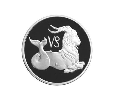  Серебряная монета 2 рубля 2002 «Козерог», фото 1 