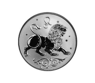  Серебряная монета 2 рубля 2005 «Лев», фото 1 