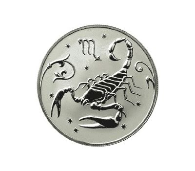  Серебряная монета 2 рубля 2005 «Скорпион», фото 1 