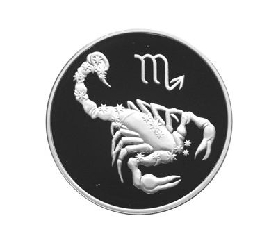  Серебряная монета 3 рубля 2003 «Скорпион», фото 1 