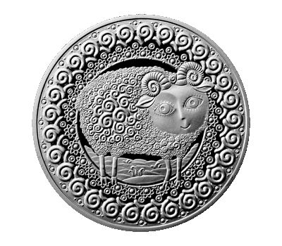  Монета 1 рубль 2009 «Знаки зодиака: Овен» Беларусь, фото 1 