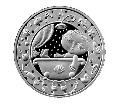  Монета 1 рубль 2009 «Знаки зодиака: Водолей» Беларусь, фото 1 